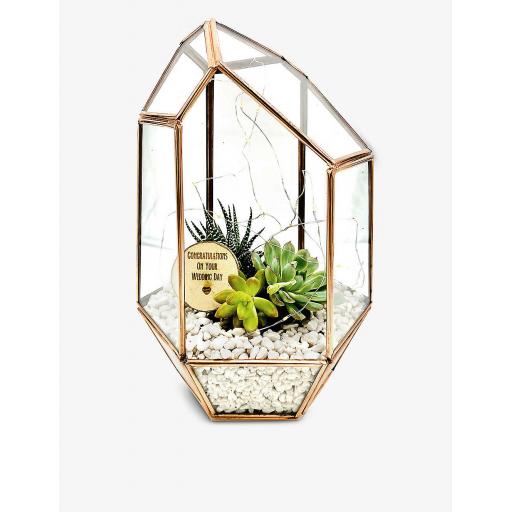 Wedding Gift copper gem recycled-glass terrarium